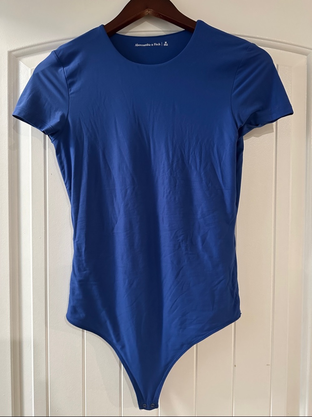 Abercrombie & Fitch Cobalt Blue Short Sleeve Bodysuit